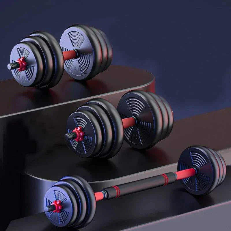 Adjustable Barbell & Dumbbell Set – 5–44 lbs Home Gym Weight Training 