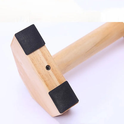 1Pair 20/30/40/50cm Gym Fitness Wooden Push-Up Stands Rack Handstand Parallel Bar Double Rod Chest Arm Muscle Training Support