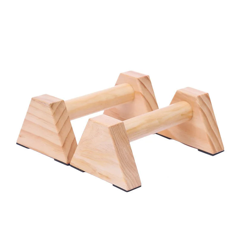 1Pair 20/30/40/50cm Gym Fitness Wooden Push-Up Stands Rack Handstand Parallel Bar Double Rod Chest Arm Muscle Training Support