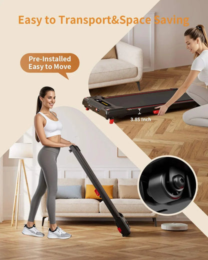 Walking Pad-Under Desk Incline Walking Treadmill 2.5HP,330 lb Capacity
