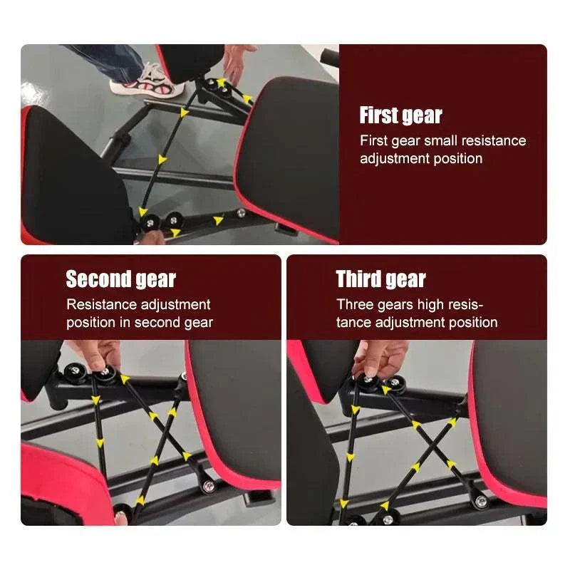 Hip alignment – Adjustable Resistance Leg Abduction Machine with ropes