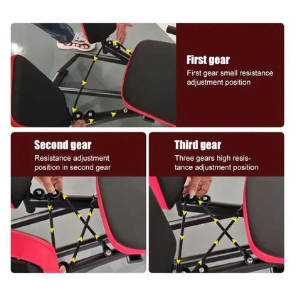 Hip alignment – Adjustable Resistance Leg Abduction Machine with ropes