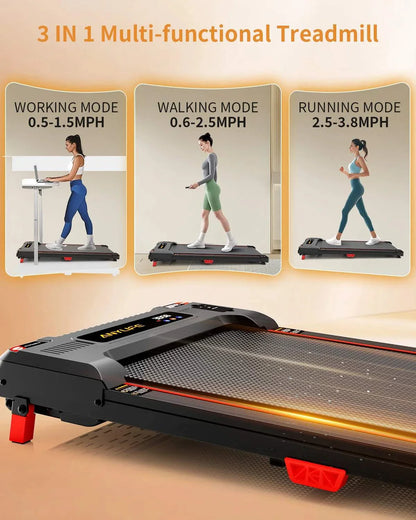 Walking Pad-Under Desk Incline Walking Treadmill 2.5HP,330 lb Capacity