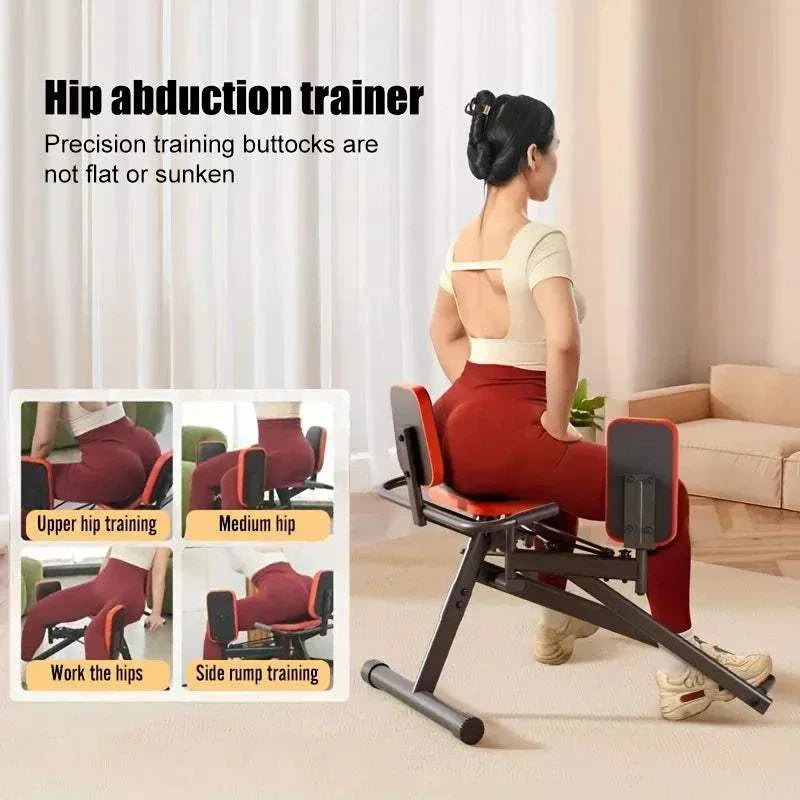 Hip alignment – Adjustable Resistance Leg Abduction Machine with ropes