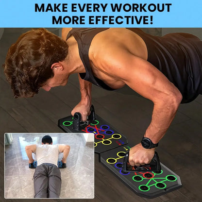 Multi-Functional Push Up Board System for Home Workouts