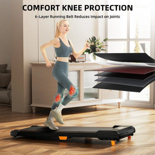 Under Desk Treadmill – 330 lbs Portable Incline Walking Pad