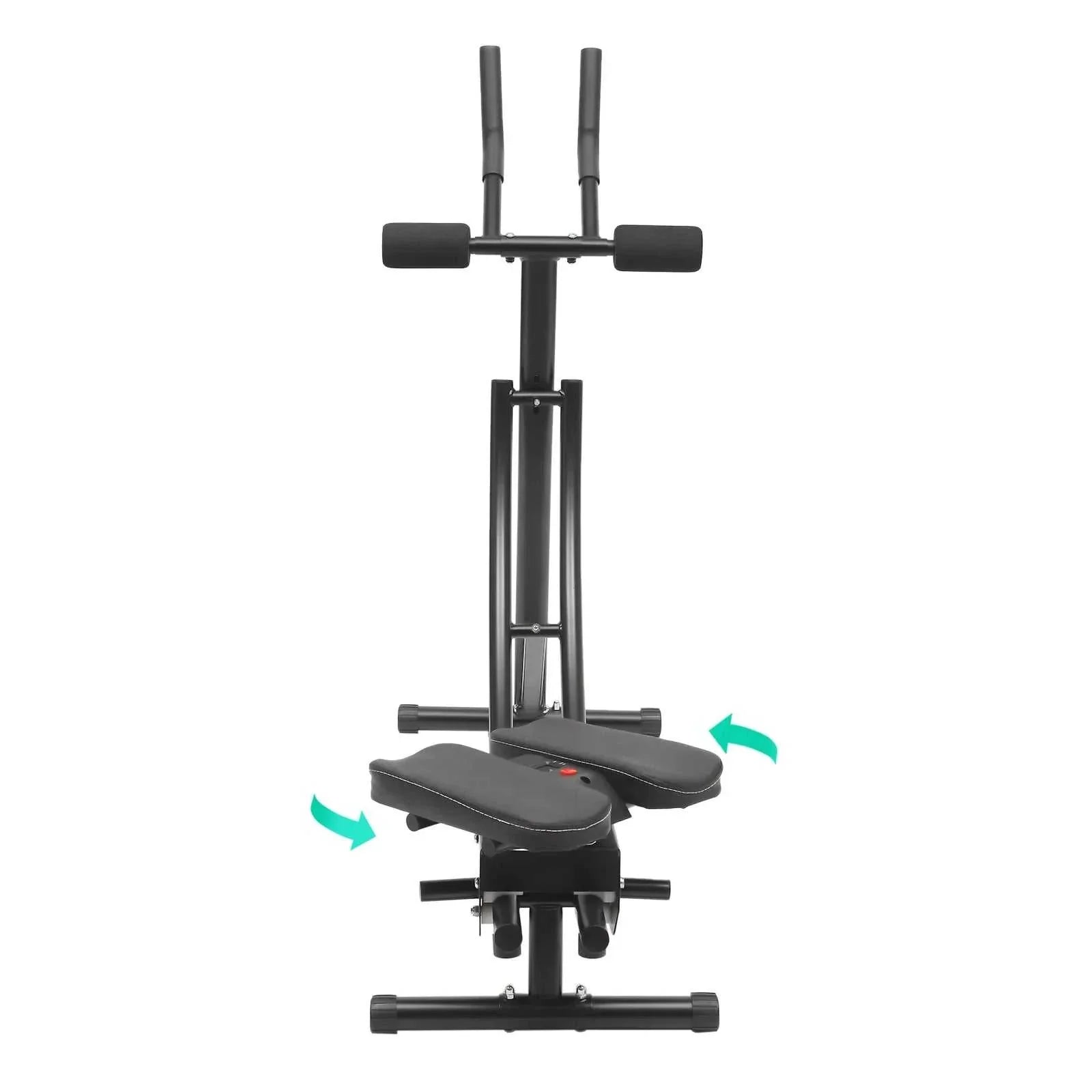 Foldable Ab Machine with LED Display & 180° Rotation – Home Gym Trainer