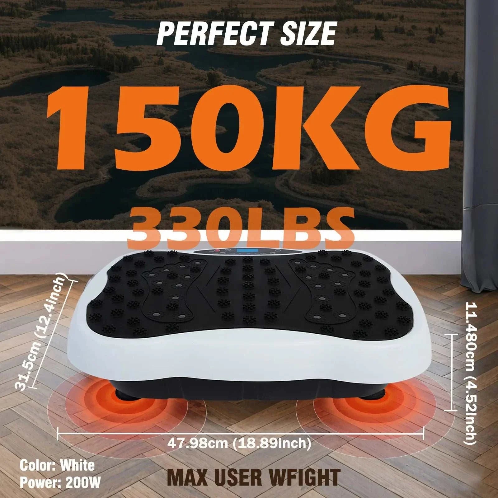 Full-Body Vibration Plate for Home Fitness & Weight Loss Pro Trainer+X