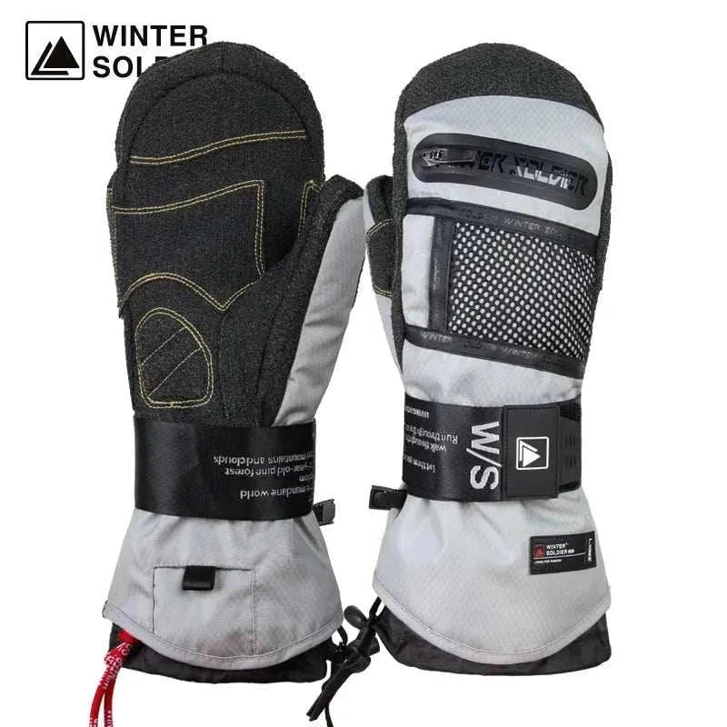 Winter Thermal Kevlar Ski Gloves – Waterproof Heated Outdoor Sports !!