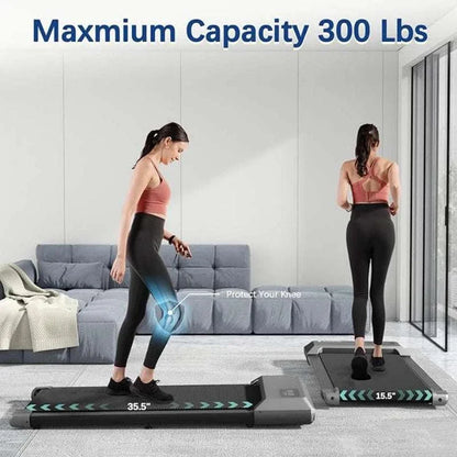 Superfit treadmill - 2-in- 1 Folding Treadmill 2.5HP, 300 lb Capacity