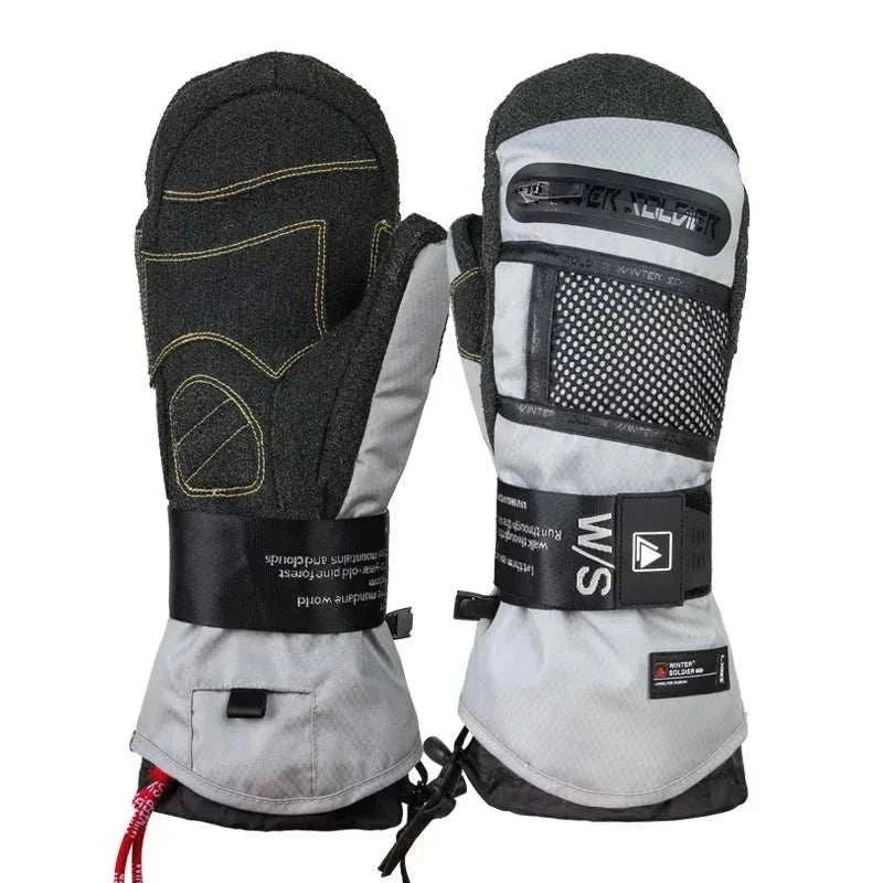 Winter Thermal Kevlar Ski Gloves – Waterproof Heated Outdoor Sports !!