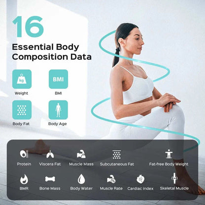 Smart WiFi Body Fat Scale – Digital Weight & Body Composition Analyzer