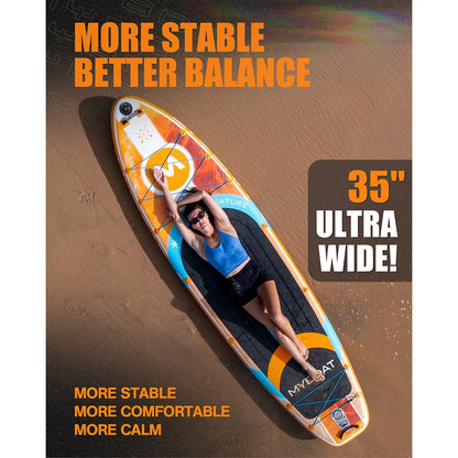 MYBOAT 11'6" Inflatable Fishing Paddle Board SUP