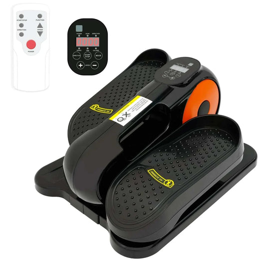 Under Desk Elliptical Machine – Portable Seated Pedal Exerciser 12-Speed