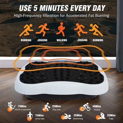 Full-Body Vibration Plate for Home Fitness & Weight Loss Pro Trainer+X