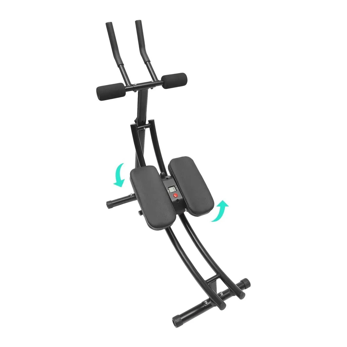 Foldable Ab Machine with LED Display & 180° Rotation – Home Gym Trainer