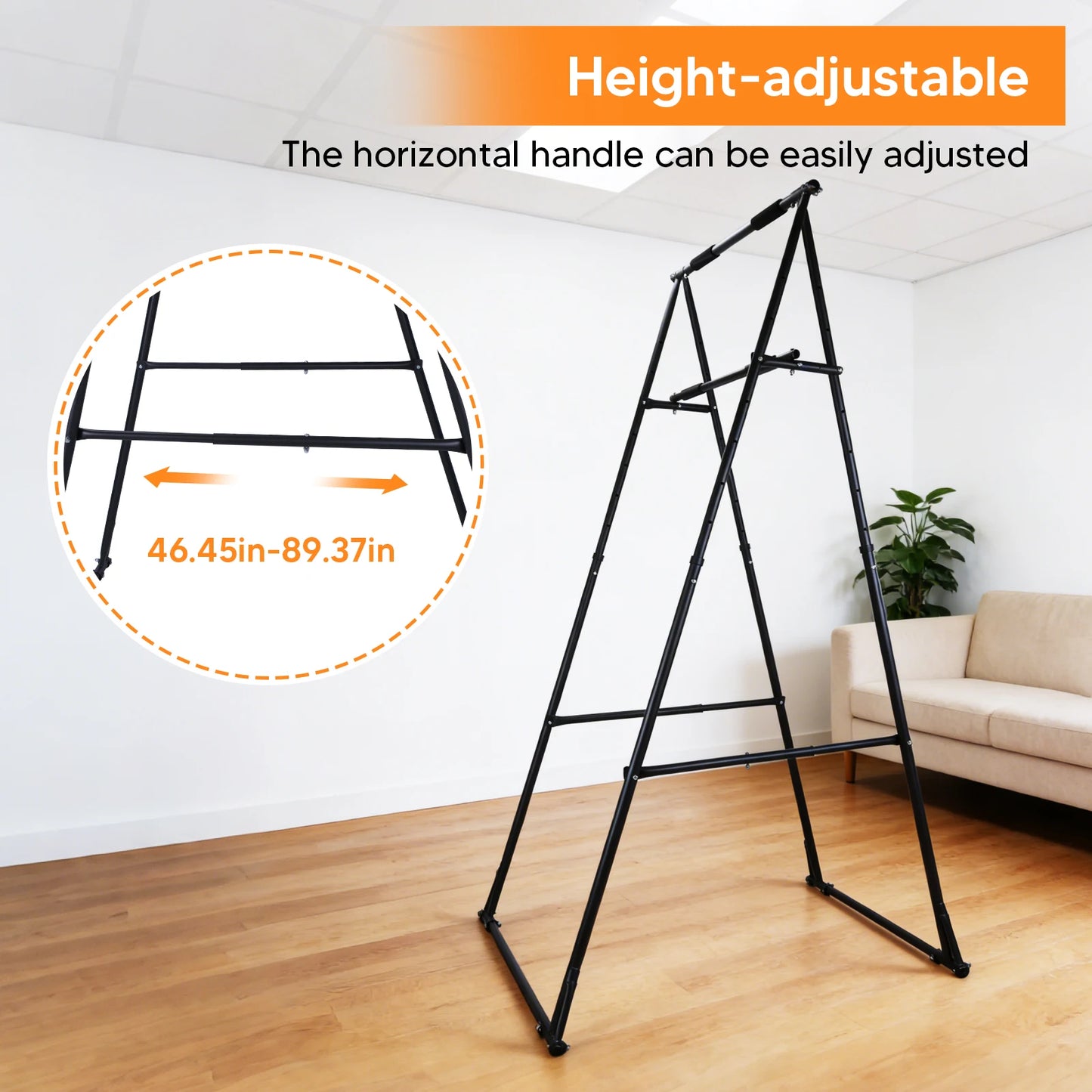 Foldable Power Tower Adjustable Home Gym Strength Training Station