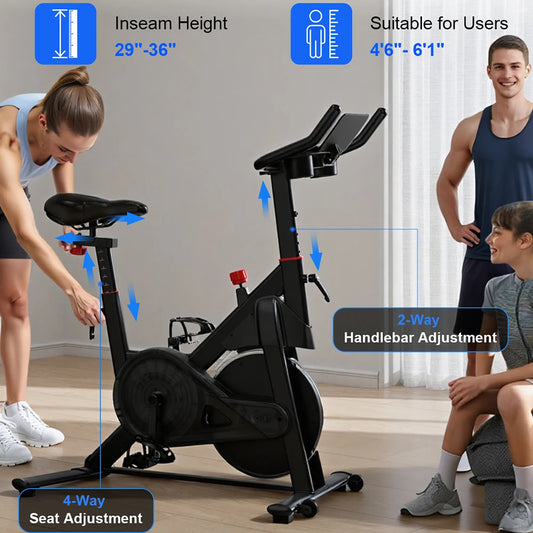 Superun Magnetic Exercise Bike – 32-Level Resistance Indoor Cycling Bike