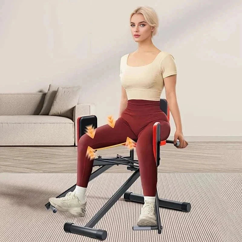 Hip alignment – Adjustable Resistance Leg Abduction Machine with ropes