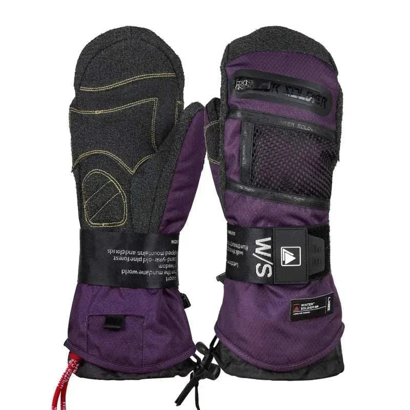 Winter Thermal Kevlar Ski Gloves – Waterproof Heated Outdoor Sports !!