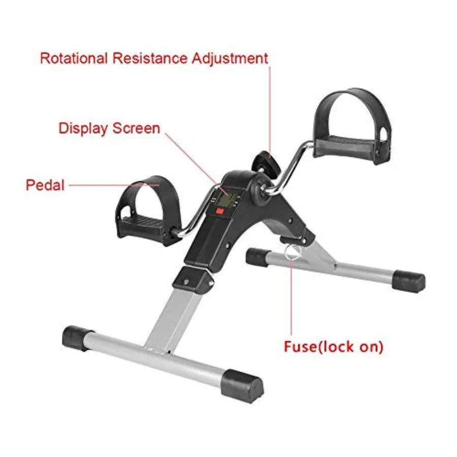 Foldable Rehabilitation Mini Exercise Bike & Stepper – Portable Cardio Trainer