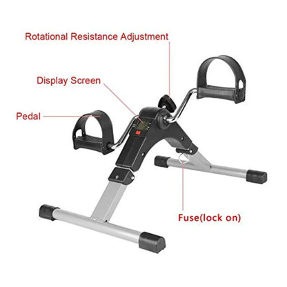 Foldable Rehabilitation Mini Exercise Bike & Stepper – Portable Cardio Trainer