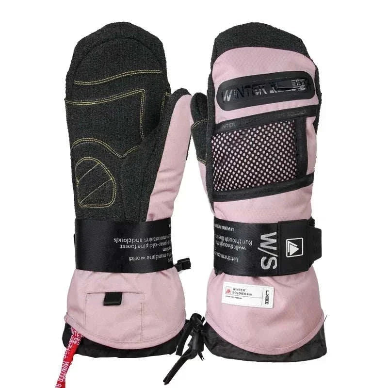 Winter Thermal Kevlar Ski Gloves – Waterproof Heated Outdoor Sports !!