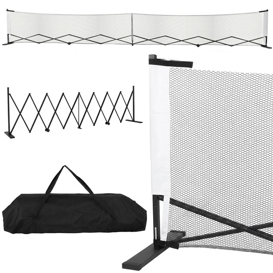 22FT Portable Pickleball Net Set with Wheels – Metal Frame & Aluminum Alloy System