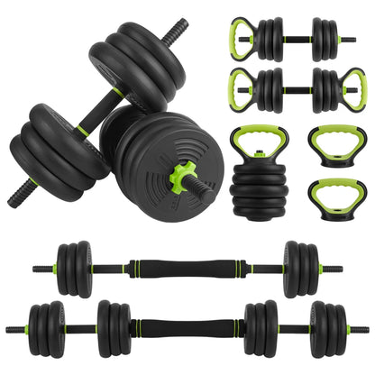 Adjustable Dumbbells 4-in-1 Set | 44/66/88LB Free Weights with Connector for Home Gym