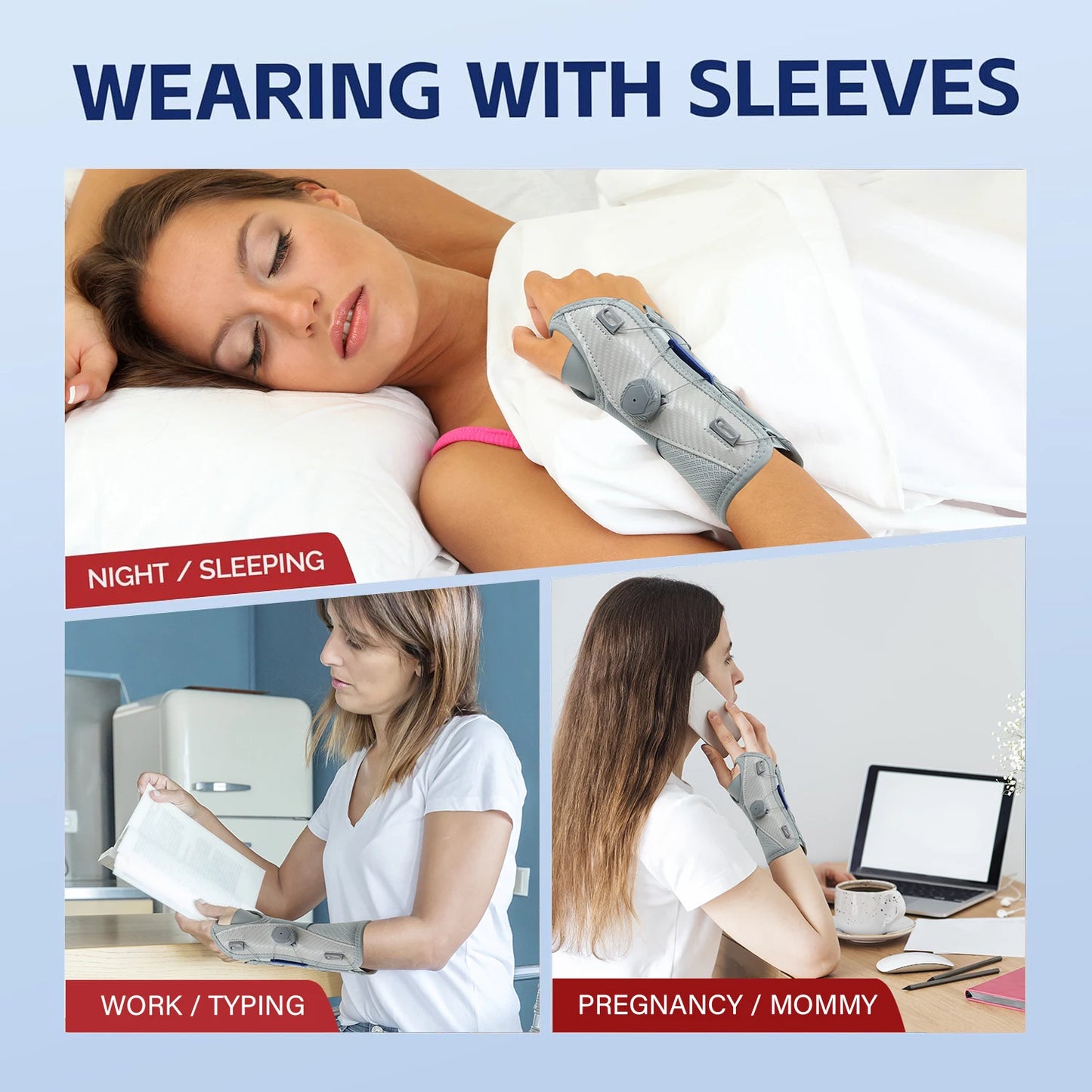Adjustable Carpal Tunnel Wrist Brace Support for Men & Women