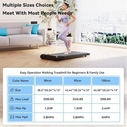 Superun  2-in-1 Home/Office 2.5 HP Walking Treadmill,mini Treadmills for Small Spaces with APP & Remote Control