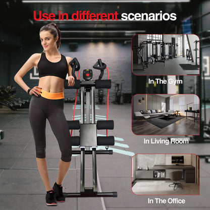 GIKPAL Foldable Ab Machine – Home Core & Ab Trainer with LCD Display