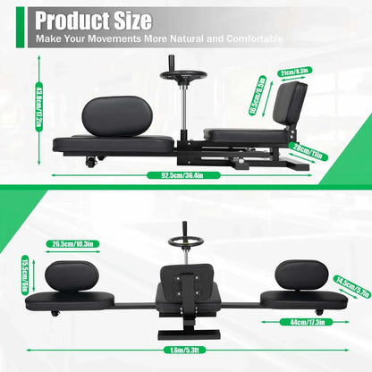 220LB Pro Leg Stretcher Yoga Split Stretching Machine for Home Gym