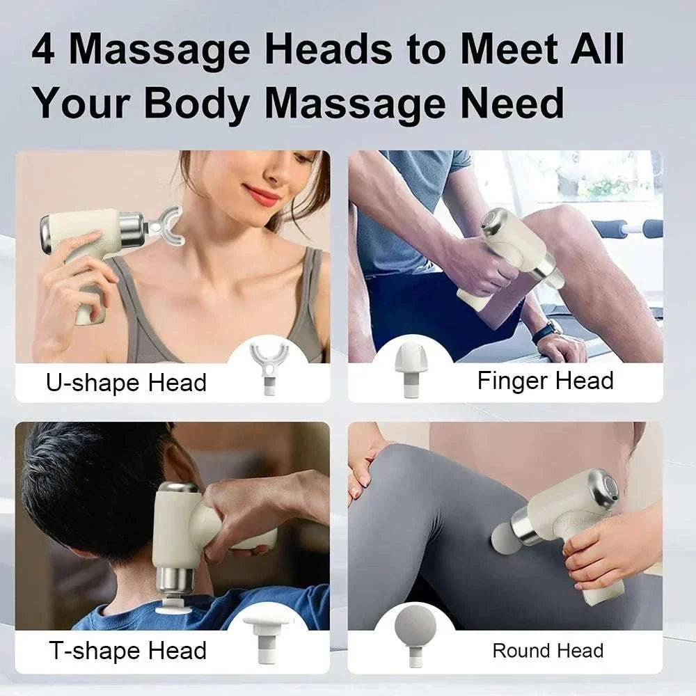 portable mini handheld massage gun for deep tissue muscle relaxation