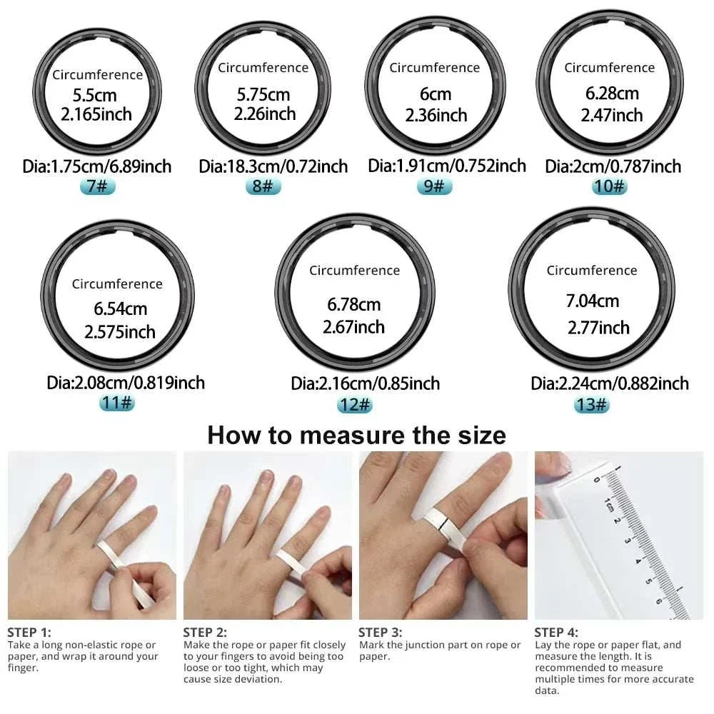 R09 smart ring with health monitoring and charging case for men and women